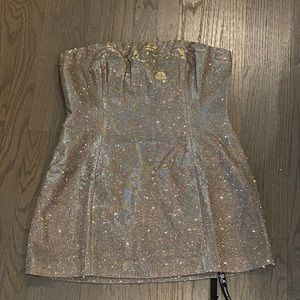 SLA the Label bronze Camille dress size L